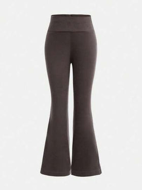 SHEIN مجموعة بنطال متسع وهوديي رياضي أنيق وعصري مطابق للجميع، لون رمادي, قطعتان