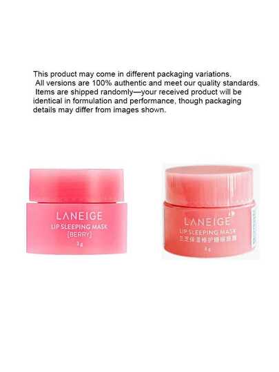 Laneige 20 جرام/0.70 أونصة قناع النوم للشفاه: مغذي، مرطب، فيتامين سي، توت، مضادات أكسدة، مناسب للشفاه الجافة والمتقشرة - قناع نوم الشفاه من لانيج