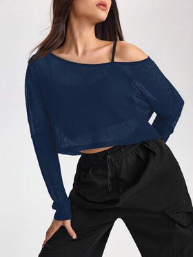 With My Calm قميص رياضي للنساء بأكمام خفيفة على الكتفين للركض والرياضة الخارجية