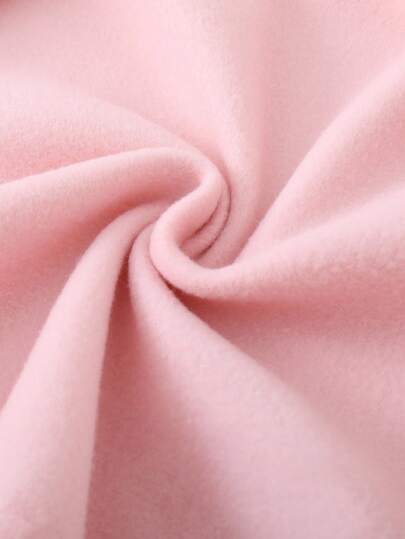 SHEIN Genkimix Kids طقم جاكيت مقنعة وبنطلون مزين بفيونكة للفتيات الصغيرات