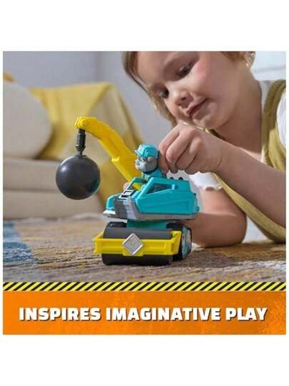 Spin Master 5 أنماط متوفرة - بما في ذلك البلدوزر وخلاط الإسمنت والحفار وغيرها، ألعاب دور رسمية مرخصة، مناسبة للأطفال من عمر 3 سنوات فما فوق