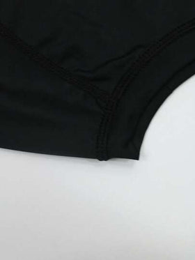 Manfinity Swimmode بلوزة رجالية بأكمام راجلان وياقة مستديرة وأكمام قصيرة، قميص رياضي مناسب للارتداء اليومي بقصة ضيقة