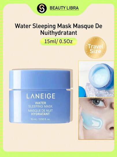 Laneige قناع نوم مائي لدعم حاجز الرطوبة مع النياسيناميد والسكوالان 15مل/0.5أونصة