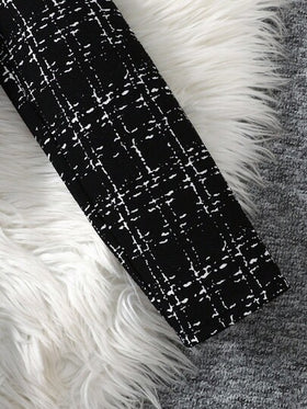 SHEIN طقم جاكيت وشورت بأكمام طويلة بطراز شيك حضري للفتيات المراهقات