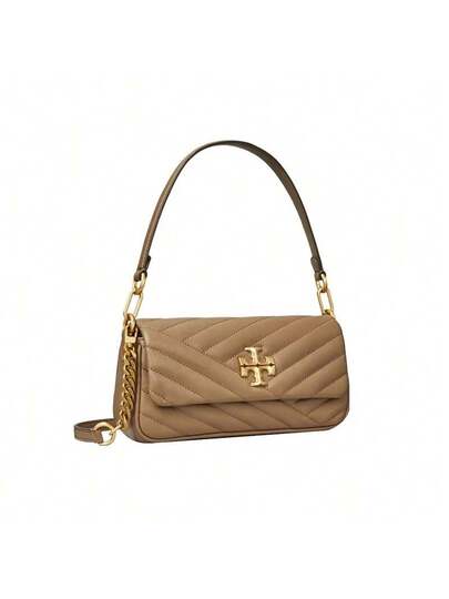 Tory Burch حقيبة كتف توري بورش كيرا الأيقونية ذات الشكل الهندسي المزدوج 90456