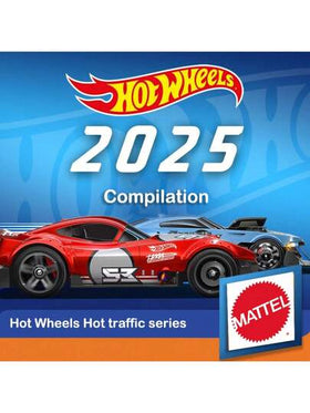Mattel سيارة ألعاب هوت ويلز مصغرة مقياس 1/64 من السبائك المعدنية، طراز سباق 25P سلسلة 2025 الجديدة والساخنة، هدية سيارة لعب للأطفال
