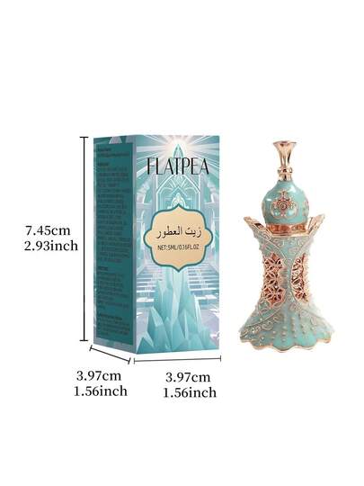 زيت عطري نقي 5 مل، عود الصندل والورد العربي، عطر طويل الأمد لمدة 12 ساعة، زيت عطري أساسي بدون لهب لتنقية الهواء المنزلي، له تأثير على الاسترخاء والإنعاش العقلي، سلسلة عالية الجودة والمستوى، مناسب للهدايا