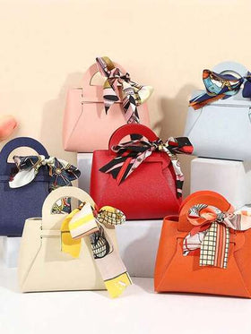 1/5/10/20 قطعة، حقيبة هدايا من الجلد مع فيونكة، مواد ممتازة، متنوعة الألوان، حقيبة هدايا للزفاف والحفلات، حقيبة صغيرة، مناسبة لمختلف المناسبات والأنشطة، تجميع بسيط، هي أفضل هدية للعائلة والأصدقاء.