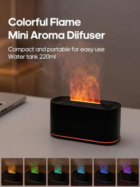 kinscoter جهاز نشر الروائح بالموجات فوق الصوتية السعة 220 مل، منفذ USB، مرطب هواء صغير للنوم والفنادق، مصباح ليلي محمول متعدد الألوان، هدية عيد ميلاد وعيد الميلاد