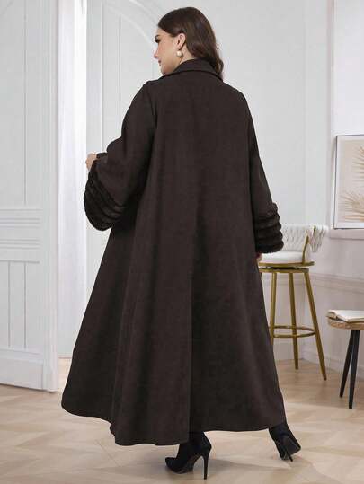 Al Najma عباءة نسائية فضفاضة من قطع مخملية بحجم كبير، عباءة مفتوحة أنيقة، للاستخدام اليومي العادي