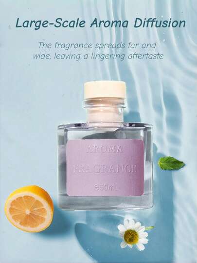 مجموعة معطر الهواء الطبيعي الطازج والمغري 50 مل، سلسلة عطور متعددة الطبقات من الخزامى والورد والليمون والكهرمان والعود، هدية محدودة الإصدار، ضروريات يومية للديكور