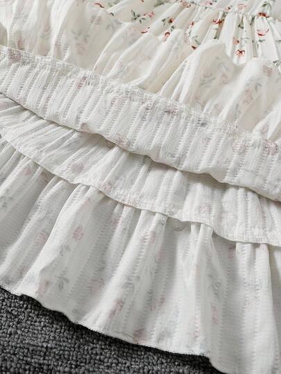 SHEIN Elladie kids طقم بدلة فتاة مكون من 2 قطعة، جاكيت كم طويل ياقة موضة مع فستان أنبوبي مطبوع بالأزهار، مناسب للارتداء اليومي والعطلات في فصلي الربيع والخريف
