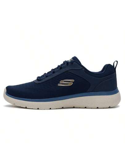 Skechers أحذية الجري للرجال جينو بنظام ربط الحبال، أحذية رياضية كاجوال مريحة وخفيفة الوزن للاستخدام اليومي 8790360-NVY