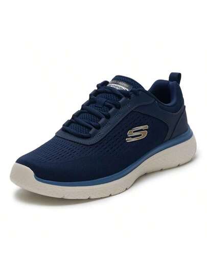 Skechers أحذية الجري للرجال جينو بنظام ربط الحبال، أحذية رياضية كاجوال مريحة وخفيفة الوزن للاستخدام اليومي 8790360-NVY