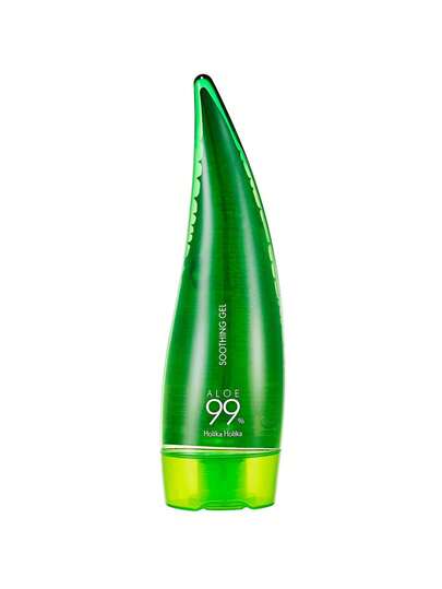 HOLIKA HOLIKA جل الصبار المهدئ 99٪ ، 55 مل - غير لزج ، 99٪ صبار مهدئ بعد التعرض للشمس ، مهدئ ومرطب | مغذي وخفيف الوزن | قوام الجل | غير دهني | امتصاص سريع ، مناسب للوجه والجسم والشعر | بدون مواد حافظة | بدون زيت معدني ، مستحضرات تجميل كورية