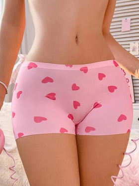PetitDoll سروال داخلي قصير للنساء مطبوع عليه كلمات إنجليزية إغرائية