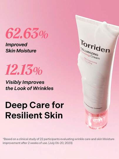 Torriden كريم Cellmazing المشدد 60 مل، يمتص بسرعة، ويرطب ويهدئ البشرة بعمق. يساعد على إصلاح حاجز البشرة، وتعزيز مرونة البشرة، والحد من الخطوط الدقيقة، وجعل البشرة أكثر نضارة وامتلاء. مناسب لجميع أنواع البشرة، بما في ذلك البشرة الحساسة.