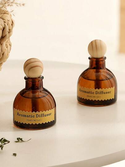 Cirelle 1 قطعة زيت أساسي عطري بدون لهب، زينة عطرية للسيارة، جهاز نشر العطور للداخل، معطر للحمام، عطر للفنادق، وجهاز نشر العطور بكرة من الخيزران