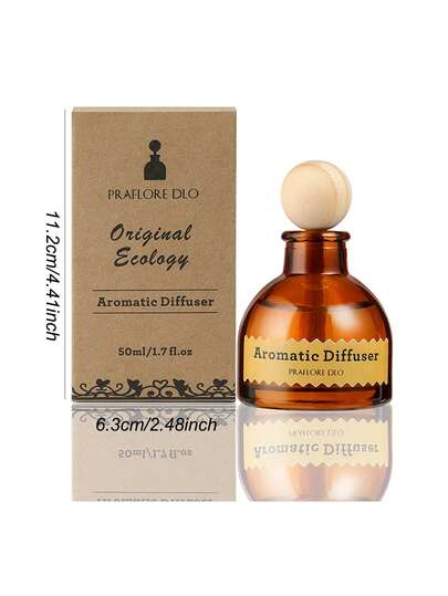 Cirelle 1 قطعة زيت أساسي عطري بدون لهب، زينة عطرية للسيارة، جهاز نشر العطور للداخل، معطر للحمام، عطر للفنادق، وجهاز نشر العطور بكرة من الخيزران