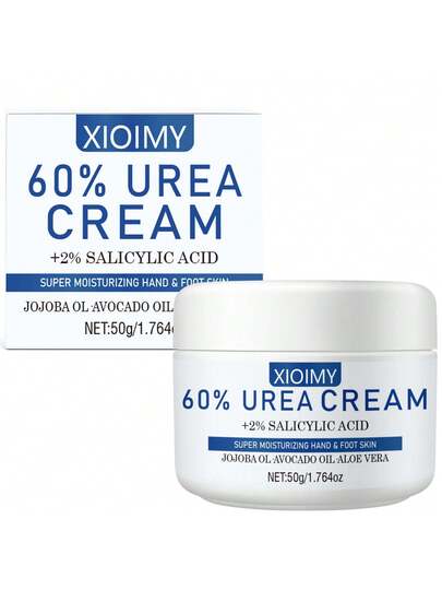 كريم قدم يوريا 60% من XIOIMY، مناسب للكعوب المتشققة والكاحلين والندبات والجلد المتقرن والجلد الميت ومنعم الأظافر، يعيد بناء حاجز الجلد