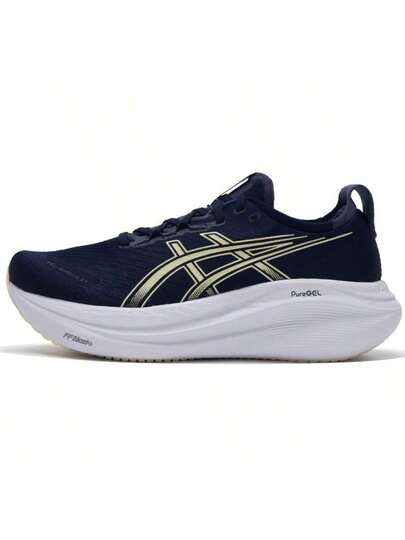 أحذية رياضية رجالية ASICS GEL-NIMBUS 27 مبطنة خفيفة الوزن، شبكية تنفس للاستخدام اليومي والتنزه والتنقل، مريحة للاستخدام في الأماكن المفتوحة 1011B958-403