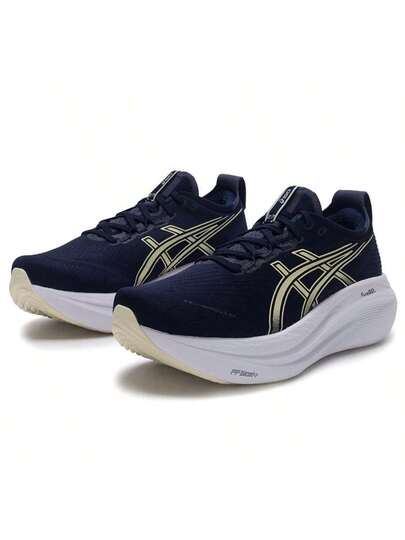 أحذية رياضية رجالية ASICS GEL-NIMBUS 27 مبطنة خفيفة الوزن، شبكية تنفس للاستخدام اليومي والتنزه والتنقل، مريحة للاستخدام في الأماكن المفتوحة 1011B958-403