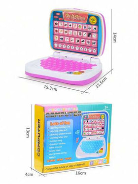 MINKOJA Kids English Learning Laptop Toy For Boys And Girls With Interactive Keyboard Realistic Computer Model Early Education Typing Practice Birthday Christmas Gift Ideas