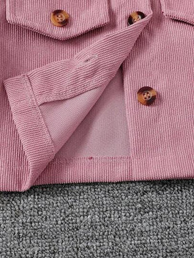 SHEIN Genkimix Kids مجموعة من 2 قطعة: بليزر أنيق بياقة طويلة الأكمام وفستان زلق بطبعة زهرية بخصر مطاطي، طقم كاجوال للارتداء اليومي والعطلات، للربيع والخريف