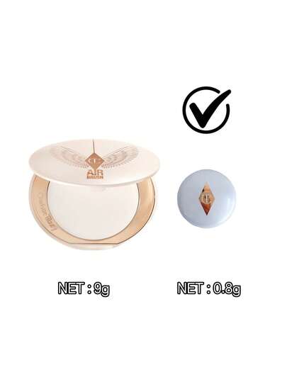 Charlotte Tilbury 0.8 جرام بودرة ناعمة مشرقة - ضوء القمر الأبيض، حجم صغير