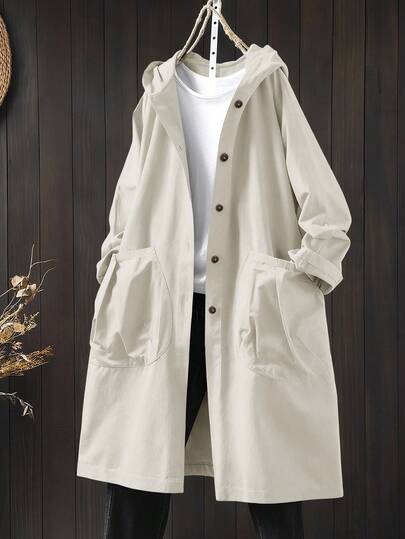 SHEIN LUNE معطف كاجوال طويل