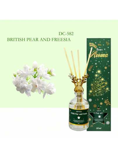 قطعة واحدة 50 مل عطر معطر بروائح عيد الميلاد، عنصر ديكوري مثالي لغرفة المعيشة/النوم - هدية عيد الميلاد المثالية وزينة منزلية احتفالية، ديكور منزلي، زينة عيد الميلاد، ديكور الغرفة، هدايا عيد الميلاد