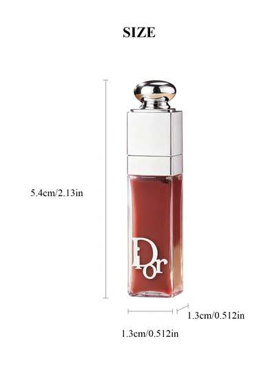 Dior 2 مل / 0.07 أونصة حجم السفر من لمعان الشفاه الجذاب رقم 038 - وردي عاري، أكثر الظلال شعبية، لمعان الشفاه المغذي الخفيف للمكياج اللامع، مثالي للسفر والاستخدام اليومي للنساء
