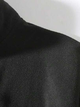 معطف رجالي، مصنوع من قماش فليس مريح، تصميم ياقة عالية مسمكة، مقاسات كاملة، مناسب للارتداء على طبقات، للارتداء اليومي، للرياضة الخارجية؛ هدية عيد الميلاد المثالية. أسود
