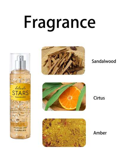 150 مل/5.0 أونصة سائل رذاذ عطري للنساء ذو رائحة فانيليا/فاكهة الباشن/الصندل/الياسمين، ديكور المنزل، هدية عيد الميلاد والهالوين