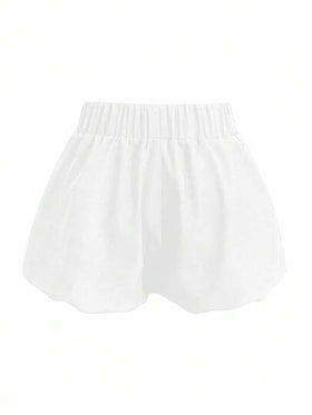 SHEIN شورت نسائي صلب اللون للإستخدام اليومي
