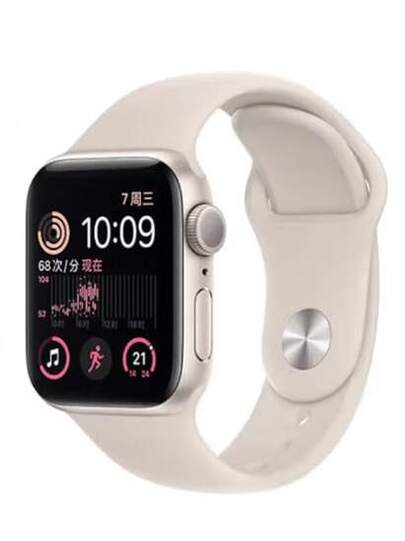 ساعة Apple Watch Series SE2 GPS 40mm مستعملة، شبه جديدة، هدية مجانية: كابل شحن، حزامان للساعة