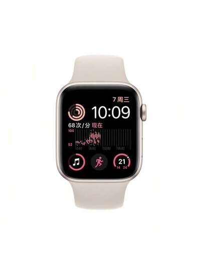 ساعة Apple Watch Series SE2 GPS 40mm مستعملة، شبه جديدة، هدية مجانية: كابل شحن، حزامان للساعة