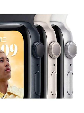 ساعة Apple Watch Series SE2 GPS 40mm مستعملة، شبه جديدة، هدية مجانية: كابل شحن، حزامان للساعة