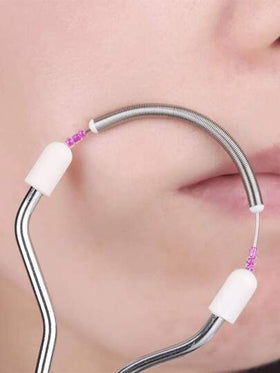 أداة إزالة الشعر الوجهي الوردية 110 مم - تزيل بفعالية الشعر الزائد على الشفة العليا والذقن والوجه والرقبة باستخدام تقنية النابض الرقيقة والفعالة، إزالة الشعر، إزالة شعر الوجه، ماكينة حلاقة، لوازم الحلاق، قص الشعر، حقيبة، منظم، تخزين، اكسسوارات الشعر