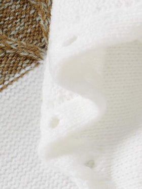 SHEIN جمبسوت رضيع بسترة خضراء، بياقة على طراز الرجال + جمبسوت طويلة الأكمام بنقشة الحبل المجدول مع جوارب، للمواليد الجدد