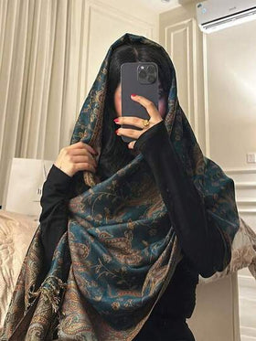 قطعة واحدة وشاح ساخن ذو طباعة الباييت الأنيقة، وشاح وشال كلاسيكي للباييت للعبايات