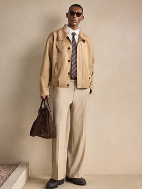 AKNOTIC Business Casual معطف طويل الأكمام متعدد الاستخدامات وعصري للرجال، مناسب للخريف والشتاء