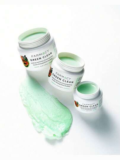 Farmacy 100 مل بلسم تنظيف طبيعي، ذو قوام كريمي، مكون من مكونات نباتية، صيغة لطيفة، تنظيف عميق، إزالة المكياج والعناية بالبشرة، مستحضرات تجميل كورية، 100 مل/3.38 أونصة سائلة