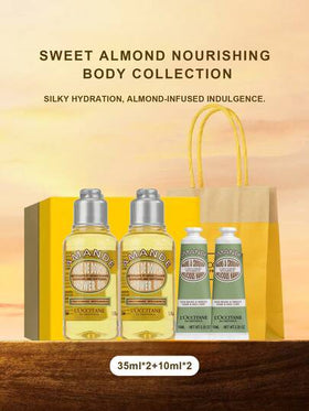 مجموعة العناية بالشعر المنعشة بالفيربينا من L'Occitane (جل الاستحمام بالفيربينا 35مل*2 + لوشن الجسم بالفيربينا 35مل*2) - 1.18 أونصة سائلة