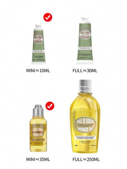 مجموعة العناية بالشعر المنعشة بالفيربينا من L'Occitane (جل الاستحمام بالفيربينا 35مل*2 + لوشن الجسم بالفيربينا 35مل*2) - 1.18 أونصة سائلة