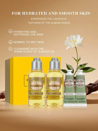 مجموعة العناية بالشعر المنعشة بالفيربينا من L'Occitane (جل الاستحمام بالفيربينا 35مل*2 + لوشن الجسم بالفيربينا 35مل*2) - 1.18 أونصة سائلة