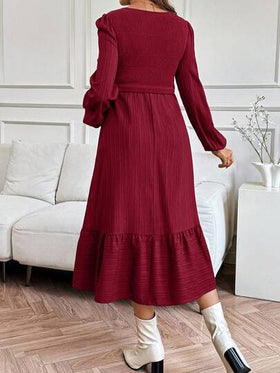 SHEIN فستان رضاعة كاجوال أحادي اللون ، خريفي