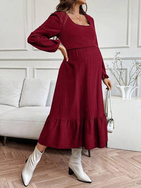 SHEIN فستان رضاعة كاجوال أحادي اللون ، خريفي