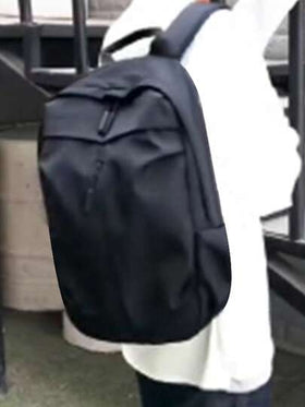 حقيبة ظهر سعة كبيرة، حقيبة كورية عصرية للجنسين بلون أحادي للسفر والحاسوب المحمول، حقيبة سفر، حقيبة مكتبية، حقيبة للحاسوب المحمول