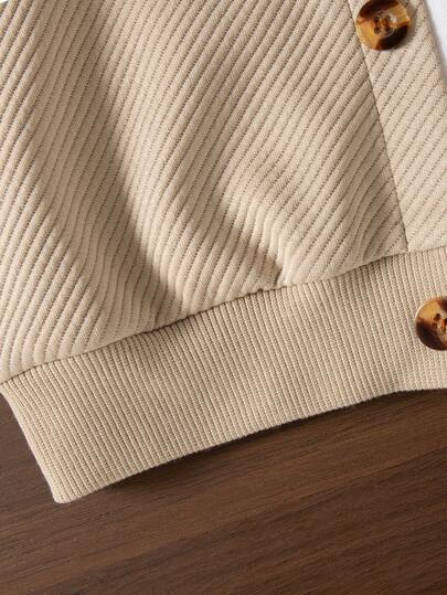 جاكيت طويلة الأكمام بتصميم منتظم، لون أحادي، تطريز كرتوني، ملابس خروج عادية للأولاد، للربيع والخريف